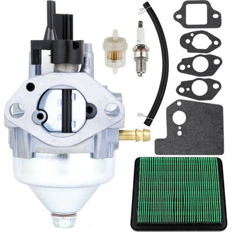 Carburateur pour Honda moteur GCV190 et Tondeuse à Gazon HRB217 HRX217, GCV190 Carburateur Kit avec Joint Filtre à Air Bougie d'allumage Filtre à Carburant Accessoire (1/4)