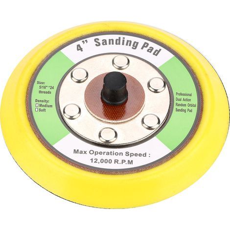 Sanding and polishing disc with Velcro backing, 100 mm, M8 thread, PU foam and rigid plastic (1/5)