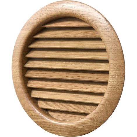 La Ventilazione LGRS125QL Griglia di Ventilazione tonda in legno quercia laccata, da incasso. Diametro 140 mm (1/5)
