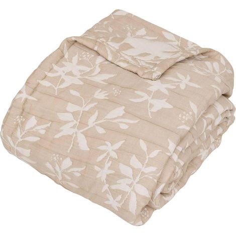 Dessus de Lit Réversible "Nuvia" 240x260cm Beige