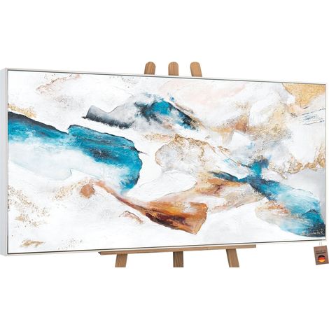 Gemälde Smaragd Rahmen Weiß 120x60 cm (1/5)