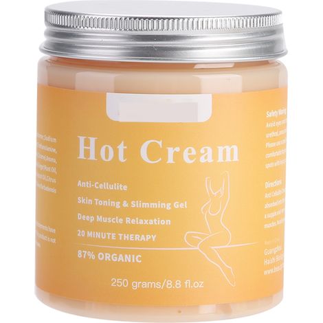 Crème chauffante anti-cellulite MELAO, brûle-graisse amincissant pour massage corporel, réduction des capitons, soin minceur. (1/5)