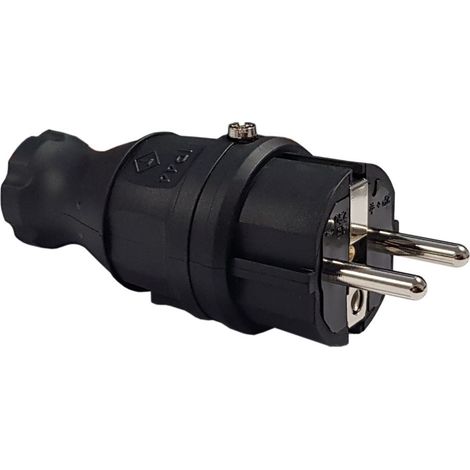 Unischuko Gummistecker 16A 230V IP44 hermetische Ausführung (1/3)