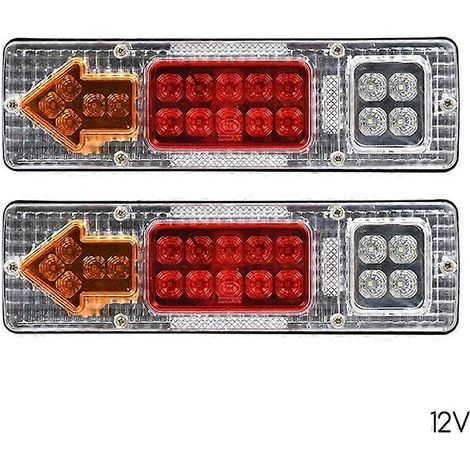 Feu arrière de frein et de recul LED extra-lumineux et compact, pièce de voiture