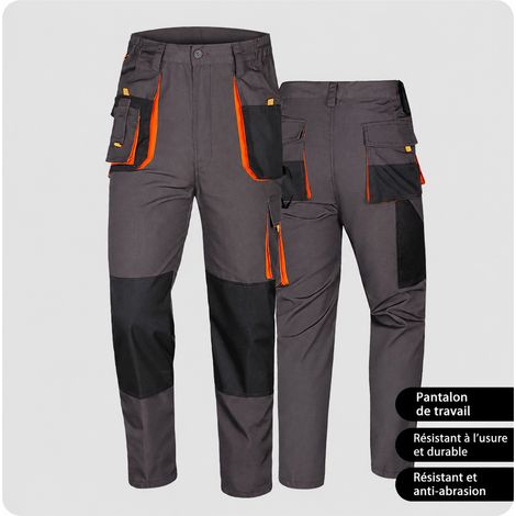 Pantalon de travail cargo homme WD2118 taille 3XL/185 gris foncé multipoches 3xl 185 61 × 40 × 46 cm 550 g – Livraison gratuite