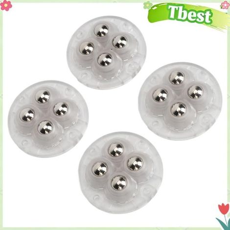Tbest Mini roulette auto-adhésive Mini Steel Roller BALL Universal Wheel 8pcs Beauty Salon Salon Auto-adhésif parfum anti-ride (1/5)