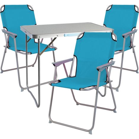 4-teiliges Campingmöbel Set 70x50x59cm-DMC330870+3xDPO2600P (1/3)