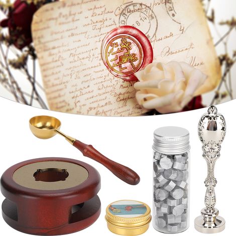 Kit de Sceau à Cire DIY Vintage - Coffret Créatif pour Loisirs et Décoration Intérieure (1/4)