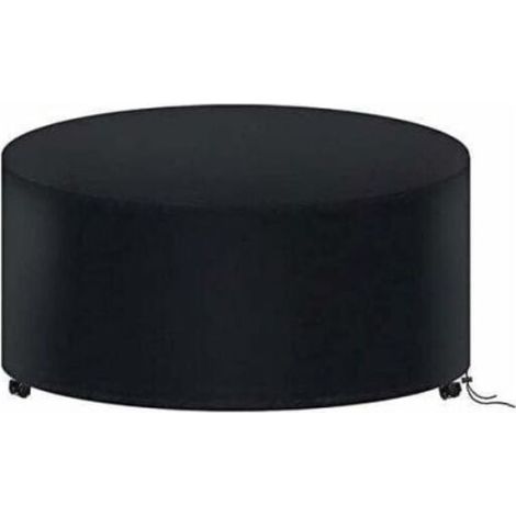 Housse de table de jardin ronde 180 x 90 cm, housse de mobilier de jardin imperméable, housse de table d'extérieur ronde Oxford 210D (1/3)