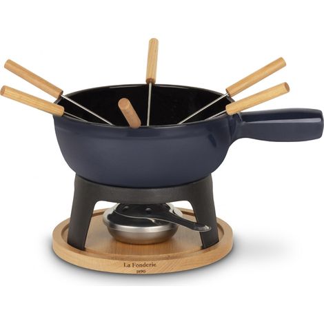 La Fonderie 1890 Mont Joux - Set à fondue en fonte pour 6 personnes (1/5)