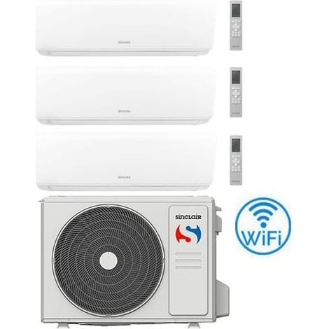 Climatizzatore Condizionatore Sinclair Sky Trial Split Inverter R32 9000 + 9000 + 18000 BTU con U.E MZ-3E27BIE Classe A++/A+ (1/4)