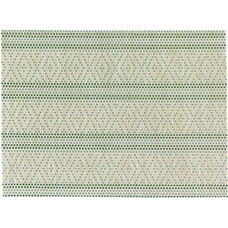 Set de table Vert Émeraude 33 x 45 cm en PVC et Polyester Tissé Jacquard - PANGIVO
