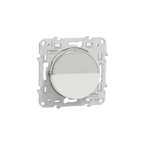 Bouton poussoir ODACE 10A à vis avec porte étiquette blanc SCHNEIDER ELECTRIC S520266