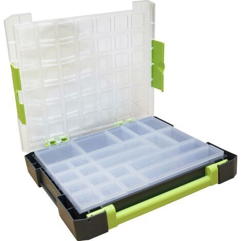 VISO Sortimentskoffer (L x B x H) 375 x 70 x 425 mm Anzahl Fächer: 21 feste Unterteilung Inhalt 1 (1/5)