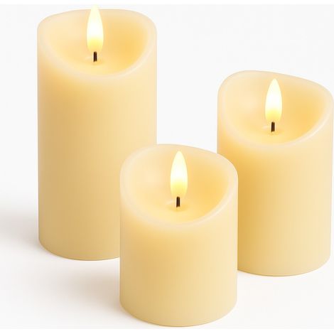 Bougies LED décoratives Ø 7 cm, 3 pièces. (1/5)