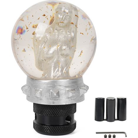 Automotive modification parts, double-layer resin gear shift knob, custom gear shift handle, gear lever - Type C (1/4)