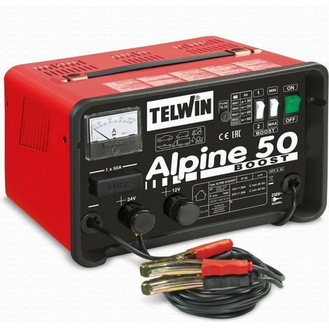 Trade Shop - TELWIN BOOST BATTERIELADEGERÄT 500ah 12-24V STROMVERSORGUNG 230V Mod. ALPINE 50 -