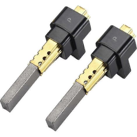 Lot de 2 balais de charbon pour moteur d'aspirateur LG (6,5 x 11 x 32 mm), pièces de haute qualité. (1/3)