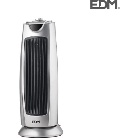 Oszillierender Keramik-Heizturm - Modell silver - 1000/2000w - edm