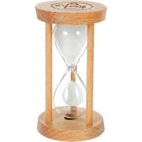 Sablier décoratif en bois multi-usage, 3 minutes, pour une utilisation quotidienne.-9.00X5.00X5.00CM (1/4)