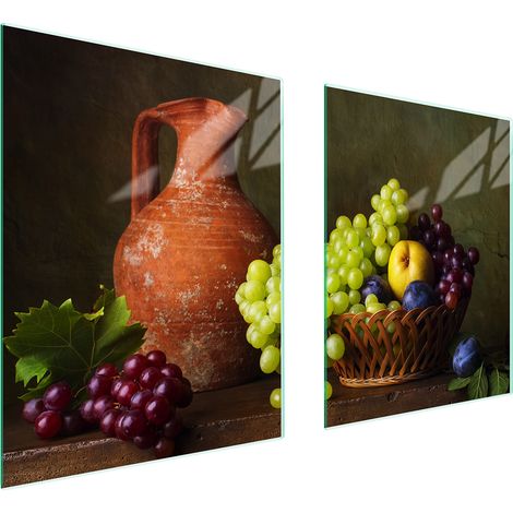 GLASSCHUTZPLATTE FÜR HERD 85x52 TRAUBEN (1/5)