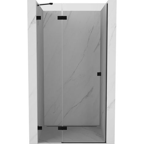Mexen Lunar Duschpendeltür links 90 cm, transparent, schwarz - 834-090-000-70-00-L
