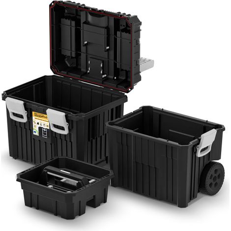 Peugeot – Caisse de transport 44L – Plastique résistant – Dimensions 60 x 40 x 30 cm – Capacité 44 litres – Empilable pour gain de place