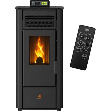 Poêle à granulés Étanche EMMA 10 kW + télécommande - (1/5)
