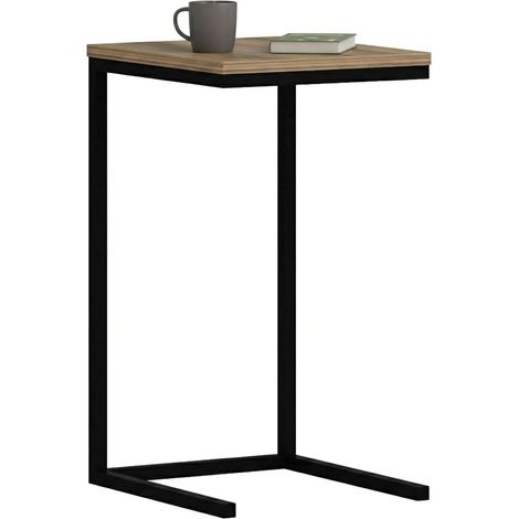 Tavolino da Salotto Tembin, Portariviste, Forma Rettangolare, Sfumatura Colore Ripiano Noce, 35x40x65h cm Marrone Noce