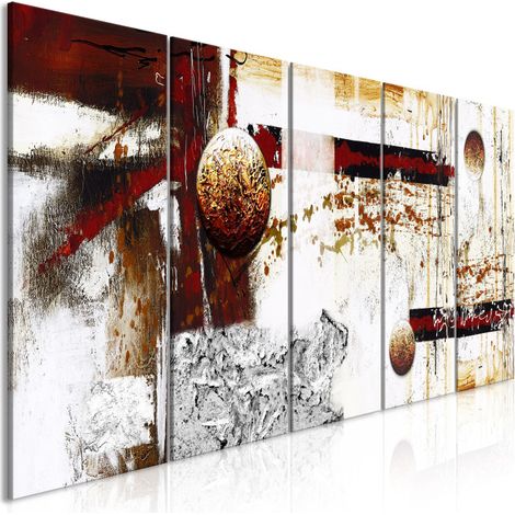 Tableau 5 Panneaux "Dynamics in Space Narrow" 90 x 225 cm (1/2)