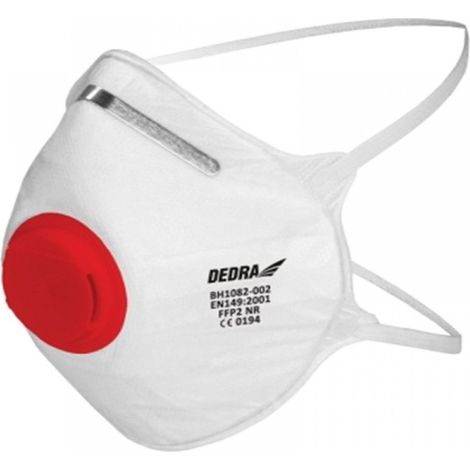 Mascarilla de protección dedra ffp2 con válvula certificada 2 piezas