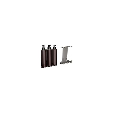 Dispensador de jabón líquido, champú y acondicionador (3 x 300 ml) (1/3)
