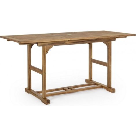 Mesa de jardín extensible de madera de acacia 70x120-160 Noemi YES (1/3)