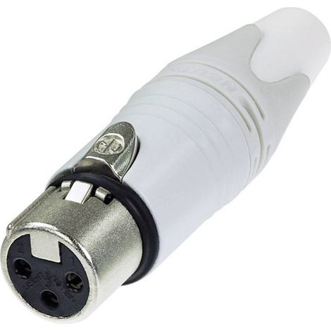 XLR femelle, droit Neutrik NC3FXX-WT Nombre de pôles: 3 blanc 1 pc(s) (1/2)