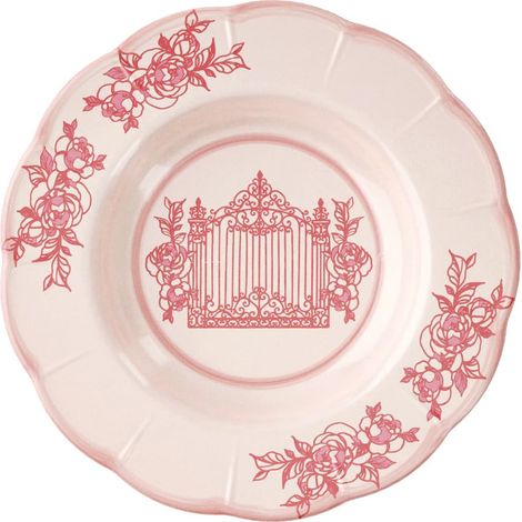 Assiette creuse mélamine Josephine Table Decor Rose Poudre (1/4)