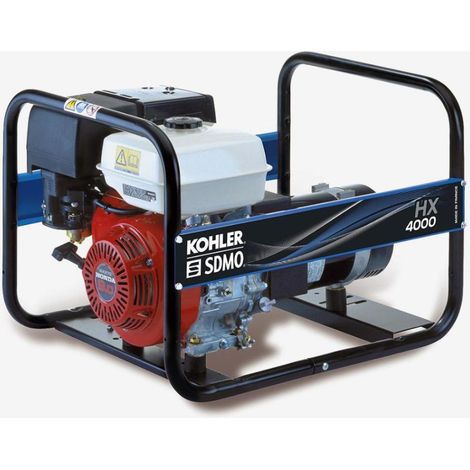 Sdmo – Groupe électrogène portable 4000W – Moteur HONDA – Démarrage électrique – Autonomie 12h – Pour chantiers humides et terrains accidentés (1/5)