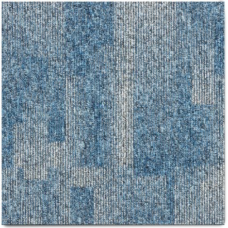 Karat – Dalles de moquette 50 x 50 cm – Antistatiques et absorbant les sons – Support en bitume antidérapant – Pour espaces commerciaux et résidentiels