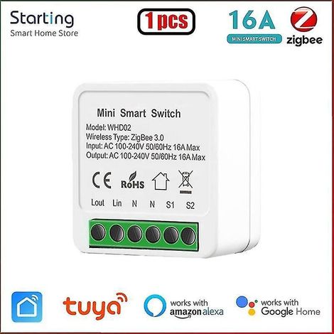10 interrupteurs intelligents Zigbee 3.0 Mini Yandex Alice Tuya pour maison connectée (1 pièce) (1/5)