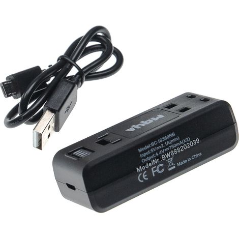 vhbw Dual Micro-USB Ladegerät kompatibel mit Insta360 ONE R, R Twin Edition Kamera - Ladeschale + Micro-USB Kabel (1/3)