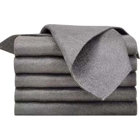 5 chiffons magiques de nettoyage, chiffons magiques de nettoyage de vitres de voiture, outil épaissi et très absorbant pour les vitres de voiture, maison, cuisine, salle de bain (1/4)