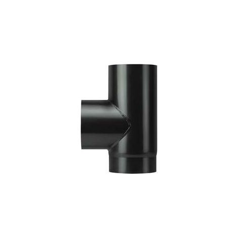 RACCORDO A T F/F PORCELL. PER STUFE LEGNA NERO OPACO PESANTE MM.1,2  ø cm.15    SAVE