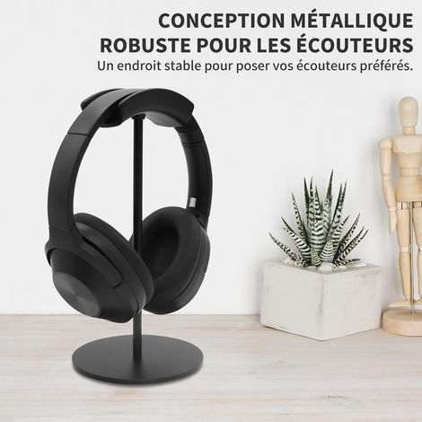 Support pour casque audio, support en métal pour casque audio, gain de place et présentation. (1/5)