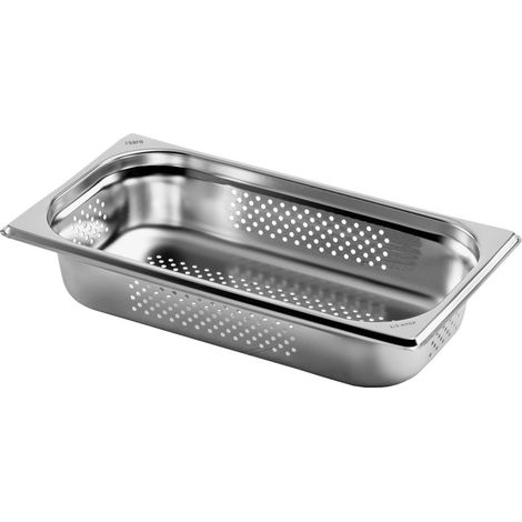Bac GN 1/3 - Inox AISI304 - 325x176x65mm - 2,5L - Perforé - TopLine - Saro