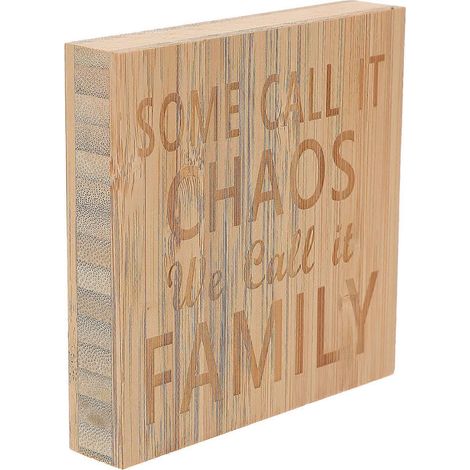 Panneau décoratif en bambou, certains l'appellent Chaos Family (1/5)