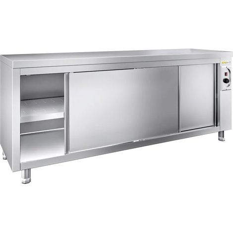 Meuble bas inox chauffant 2000x700 mm PREMIUM - GOLDINOX