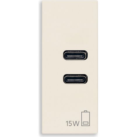 VIMAR - 30292.CCC USB-C+C-Netzteil 15W 3A 5V Hanf