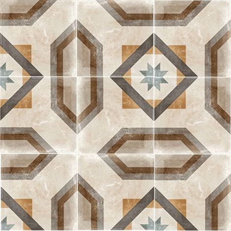 Carrelage Carreaux de ciment Cambera Fleuros motif 60x60 cm (1/5)