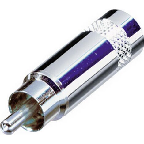 Cinch/RCA mâle, droit Rean AV NYS352 Nombre de pôles: 2 argent 1 pc(s) (1/4)