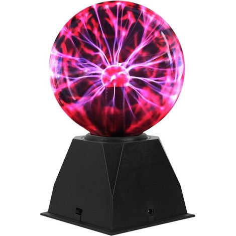 Nouveauté Verre Magique Plasma Électrique Statique Ball Light 6 Pouces Lumières de Table Sphère Veilleuse Enfants Cadeau Pour Magic Plasma Lightning Nuit Lampe (Taille : 6 Inch) (1/5)