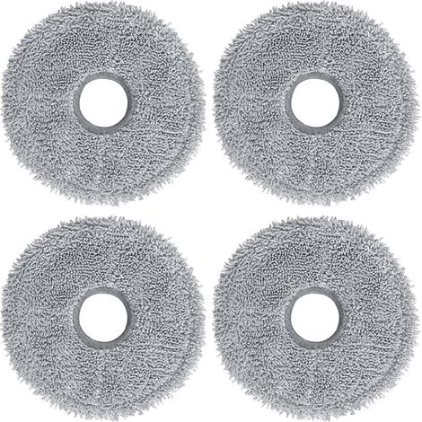 Chiffons de nettoyage de rechange compatibles avec les aspirateurs robots Dreame L10 Ultra / L10S Pro / L10S Ultra / L10S Pro Ultra Heat / L10 Prime / L20 Ultra / X40 Ultra / Xiaomi X10+ / X20+ (4 piè (1/5)